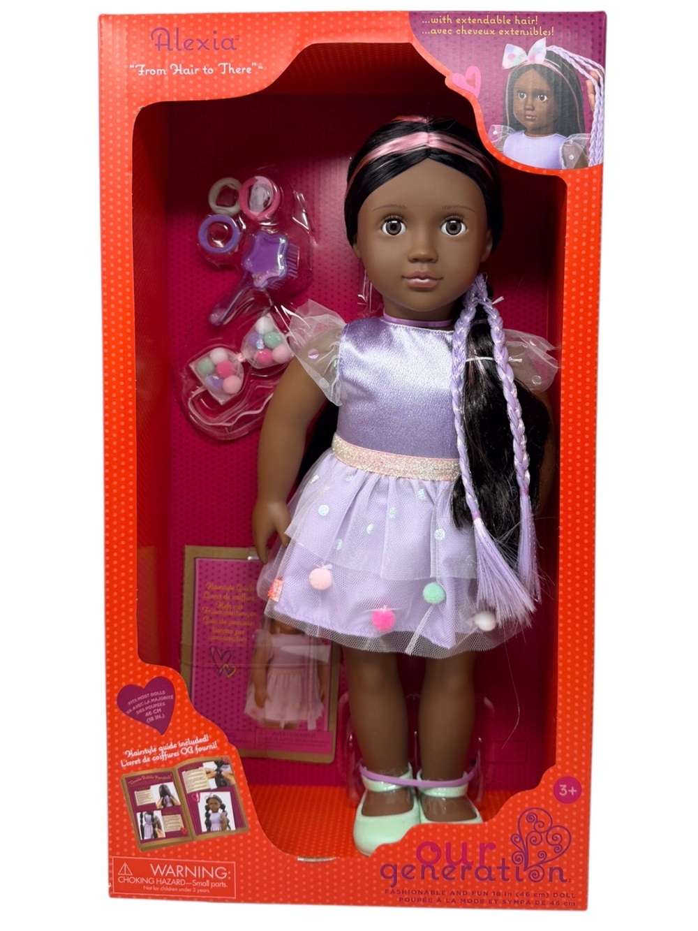 Our Generation Alexia From Hair to There Extendable Hair 18-inch Doll New In Box